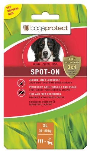 bogaprotect Spot-On Hund XL 3 × 4,4 ml Zecken- & Flohschutz