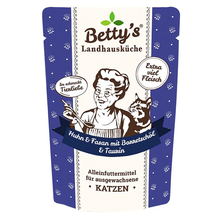 Betty's Landhausküche Huhn & Fasan 100 g Katzen-Nassfutter