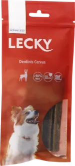 LECKY Dentinis Cervus Zahnpflege-Sticks mit Hirschfleisch 5 Stück