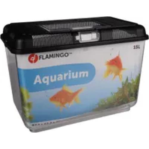 Flamingo Aquarium Goldie Schwarz 16 l Transportbehälter