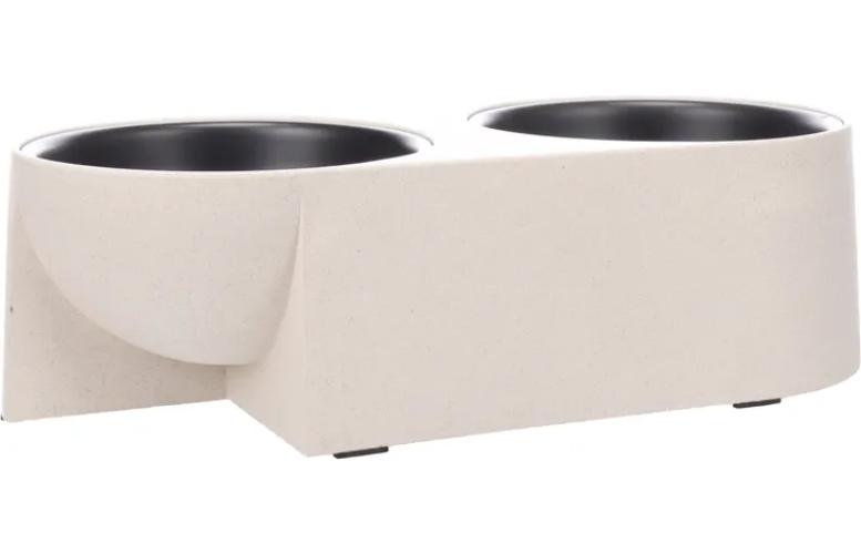 Flamingo Duo Dinner Kana Oval Beige & Schwarz 2 × 350 ml