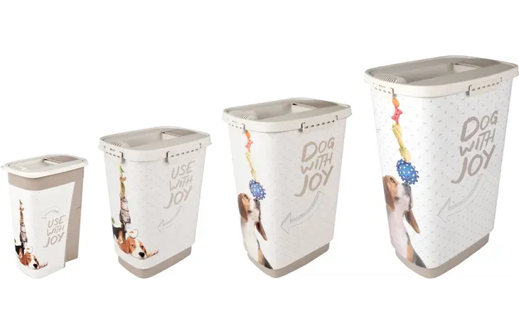 Flamingo Futter- und Trinknapf Zara Quadrat Blau 900 ml Keramik