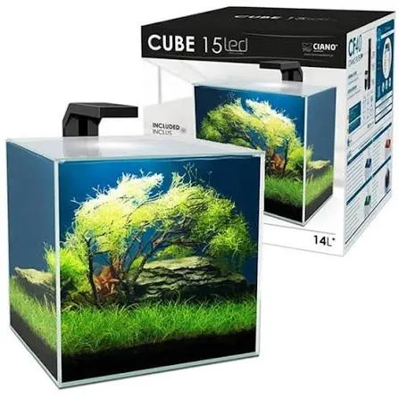 Aquarium Cube 15 Clear 25 x 25.7 x H 30.6 cm