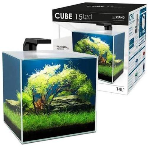 Aquarium Cube 15 Clear 25 x 25.7 x H 30.6 cm