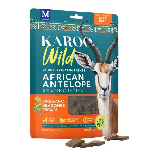 Karoo Wild Oregano Trail Bites Antilope Snack für Hunde 113g