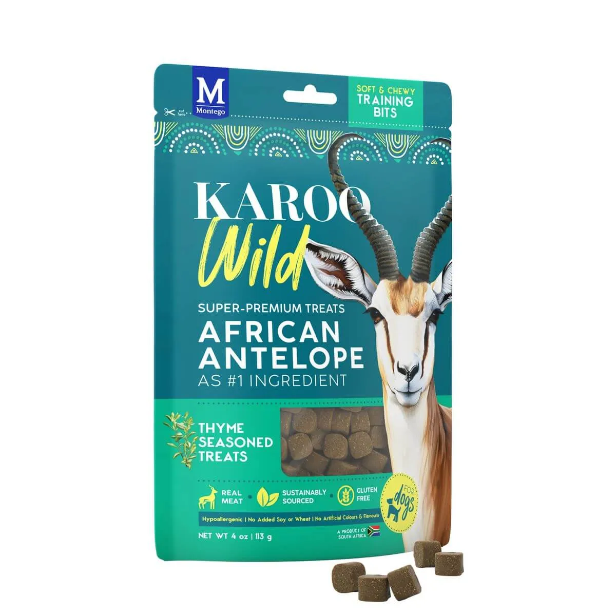 Karoo Wild Thyme Training Bits Antilope Snack für Hunde 227g