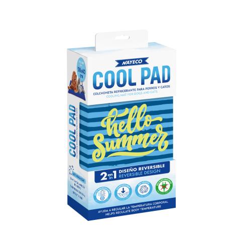 Nayeco Hello Summer Cool Pad Kühlmatte für Hunde & Katzen 50 × 40 cm