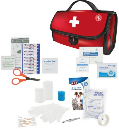 Trixie Premium Erste-Hilfe-Set für Hunde & Katzen 38-teilig