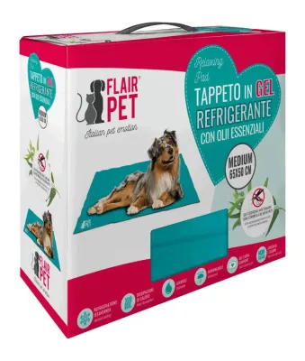 Flair Pet Kühlmatte für Hunde Türkis S 50 × 40 cm
