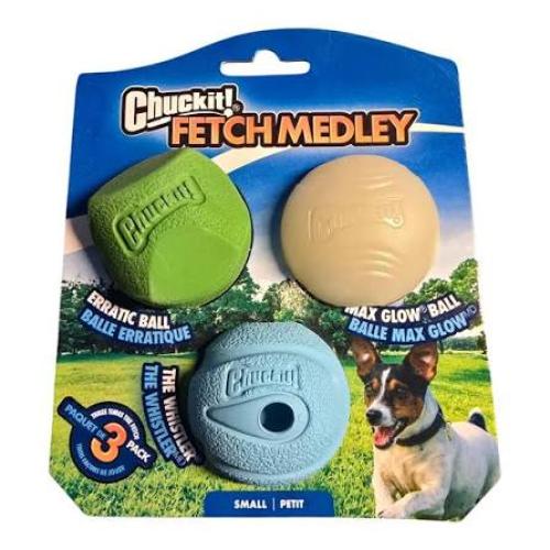 Chuckit! Fetch Medley S 3er-Pack Apportierbälle Ø 5 cm