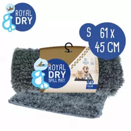 Royal Dry Schmutzfangmatte für Hunde & Katzen 61 × 45 cm Grau