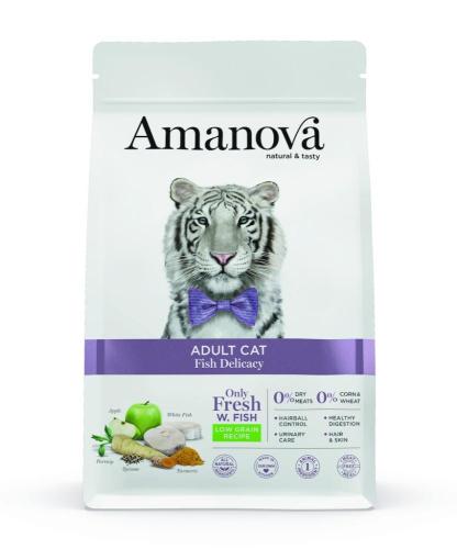 Amanova Adult Fish Delicacy Low Grain Katzenfutter 1,5 kg