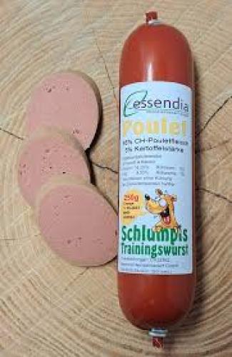 Schlumpis Trainingswurst Poulet 250 g – für Hunde und Katzen