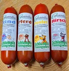 Schlumpis Trainingswurst Poulet 250 g – für Hunde und Katzen