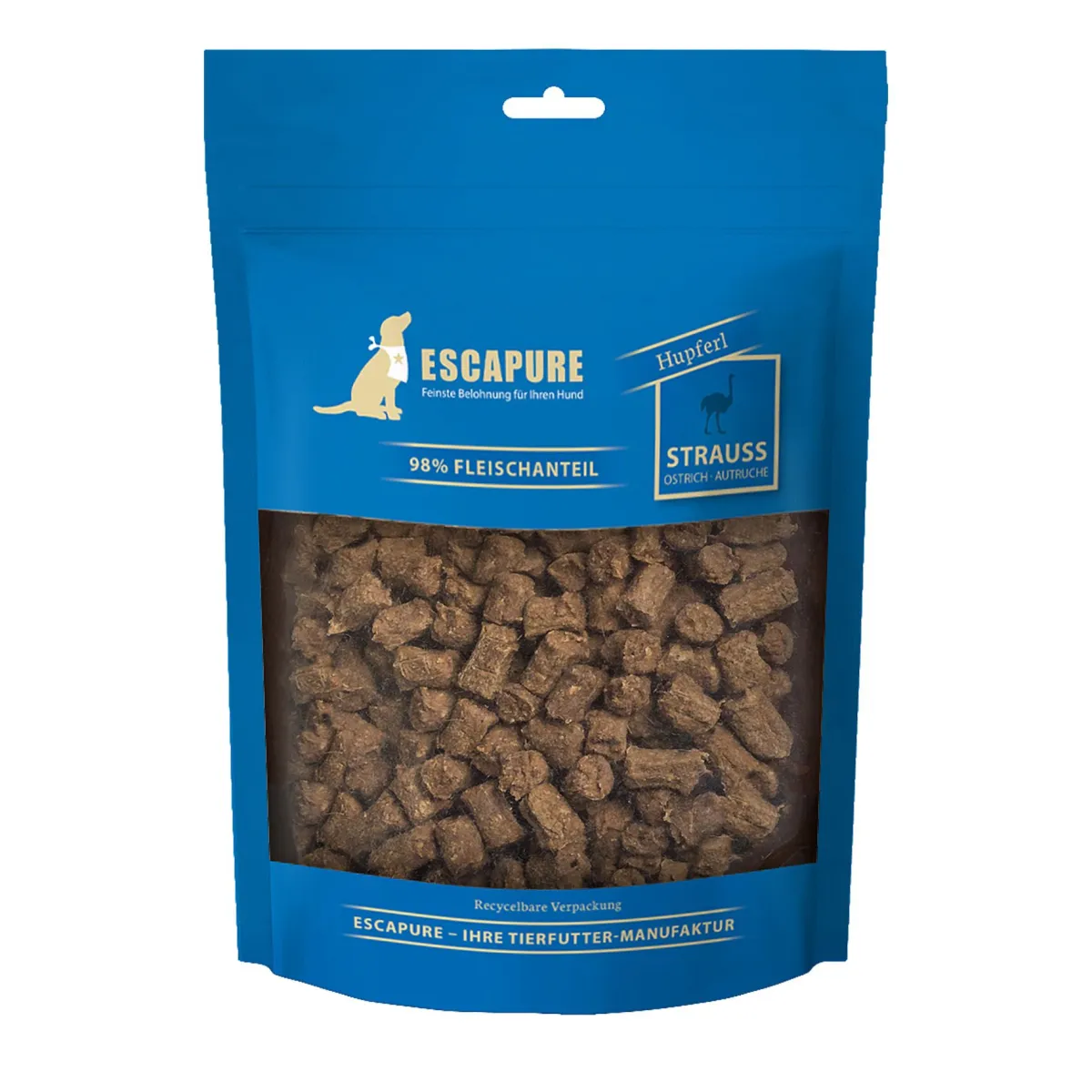 Escapure Straussen Hupferl Hundesnack 150 g