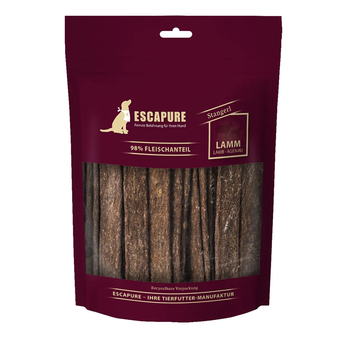 Escapure Lamm Stangerl Hundesnack 150 g