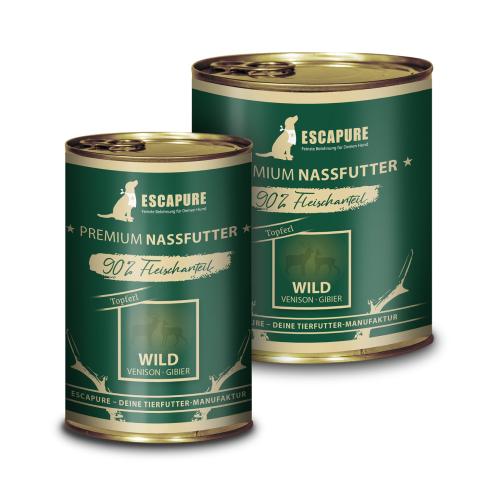 Escapure Wild Topferl Dose 200 g, Wildfleisch mit Kartoffeln und Pastinake