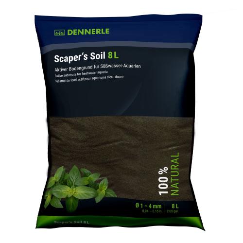 Dennerle Scaper's Soil 8 l 1–4 mm – Aktiver Bodengrund für Aquarien