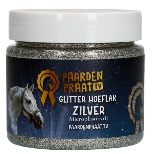 Paardenpraat TV Glitzer Huflack Silber