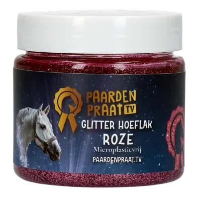 Paardenpraat TV Glitzer Huflack Rosa