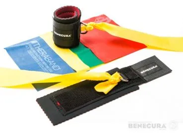 BENECURA® Trainings-Bandage mit Ring, Paar - M 9-12cm / Höhe 6,5cm