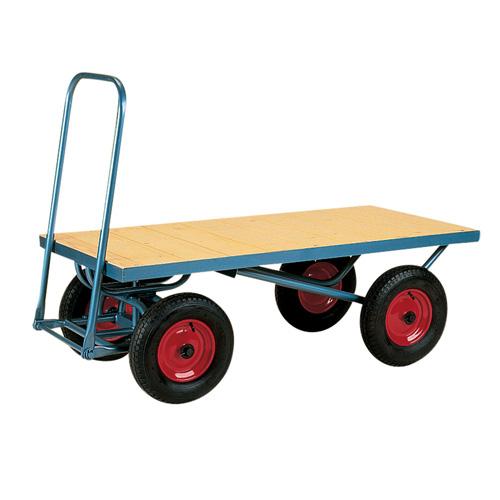 4-Rad Plattform Trolley, flach (ohne Aufbau)