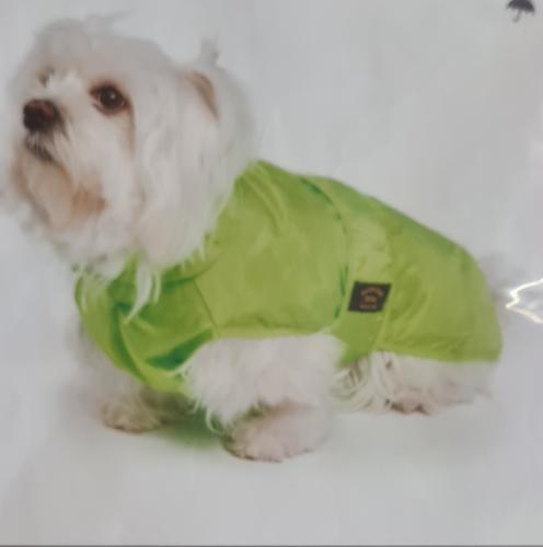 Doppelter nylon Regenmantel Fashion Dog grün Gr. 24