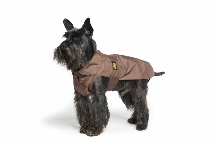Doppelter nylon Regenmantel Fashion Dog braun Gr. 30