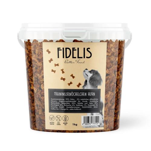 Fidelis Trainingsknöchelchen Huhn (1kg - Eimer)