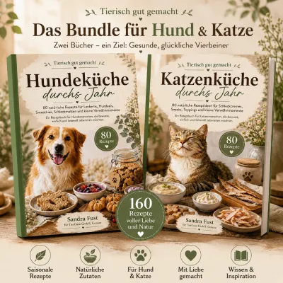 Hundeküche & Katzenküche durchs Jahr – Saisonale Rezepte und gesunde Ernährung für Hunde & Katze