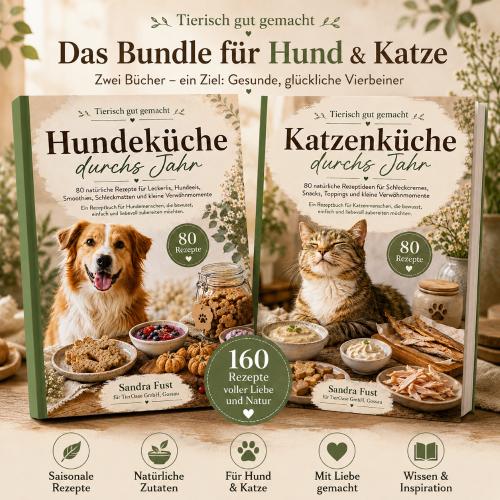 Hundeküche & Katzenküche durchs Jahr – Saisonale Rezepte und gesunde Ernährung für Hunde & Katze