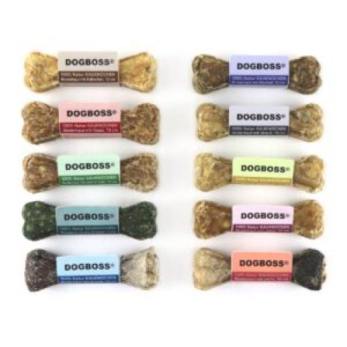 Unverpackt: Kauknochen 10 cm Diverse aus Probierset, für kleine Rassen, DOGBOSS 100% Natur
