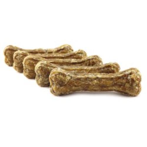 Unverpackt: Kauknochen 22 cm Rinderhaut mit Lamm, DOGBOSS 100% Natur