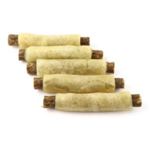 Unverpackt: Kaurollen 17 cm gefüllt mit Ente & Apfel, DOGBOSS 100% Natur