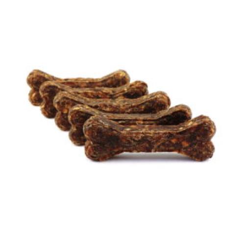 Kauknochen 12 cm Rind mit Cistus Incanus und Ente & Apfel, für Welpe & Senior, 5 Stück, DOGBOSS 100% Natur