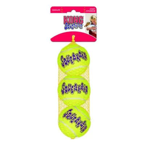 KONG AirDog Squeaker Tennisbälle Ø 6 cm 3er-Pack für Hunde