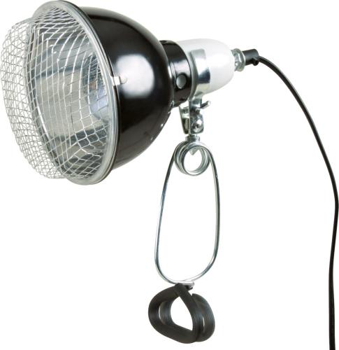 Trixie Klemmlampe schwarz mit Schutzgitter Ø 14 cm bis 75 W