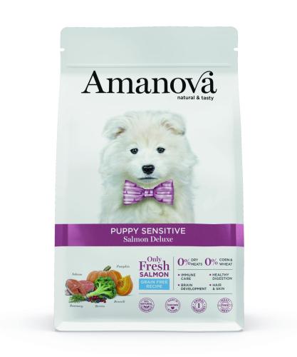 Amanova Can Puppy All Breeds Snesitiv GF Lachs 2 Kg