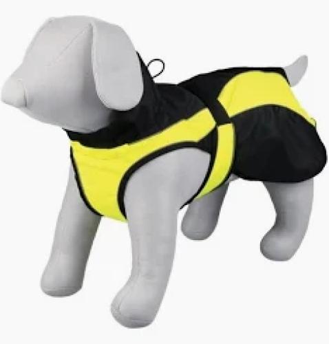 TRIXIE Safety Flash Hundemantel XS schwarz/gelb – 30 cm