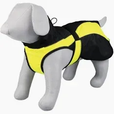 TRIXIE Mantel Safety für Hunde schwarz/gelb L, 62 cm Rückenlänge