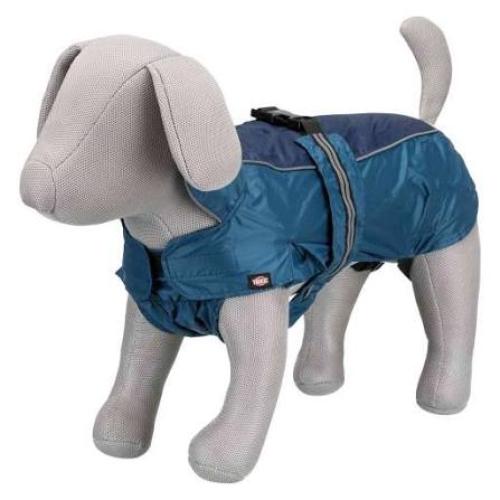 TRIXIE Regenmantel Rouen für Hunde blau XS, 32 cm Rückenlänge