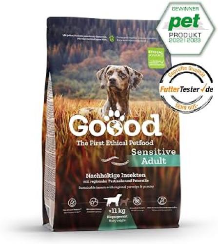 Goood Sensitive Adult Nachhaltige Insekten – 1,8 kg – Goood - Weizenfreies Alleinfutter für ausgewachsene Hunde