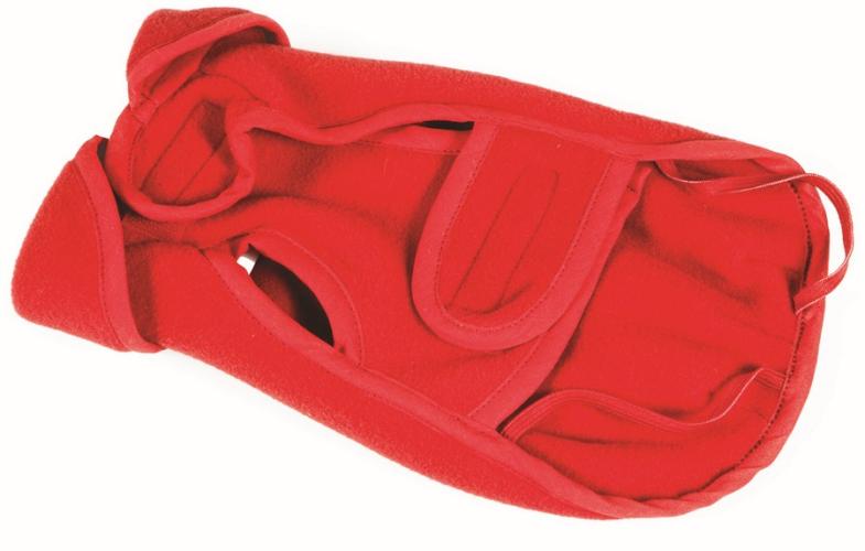 Fashion Dog Antipilling Fleece-Hundemantel Rot Grösse 75