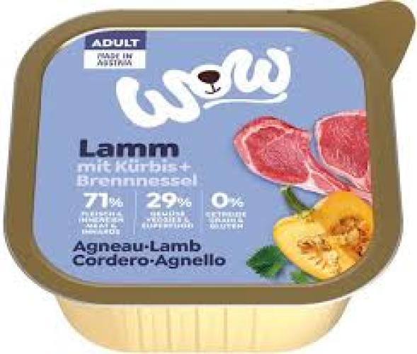 WOW Adult Hund Nassfutter Lamm Schale 150 g