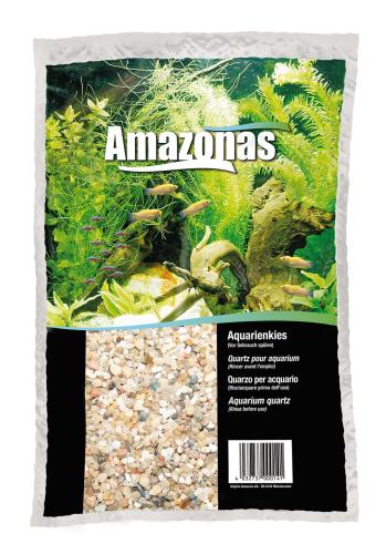 Amazonas Aquarien Kies hellbraun 1–2 mm, 15 kg Naturkies