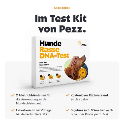 Pezz DNA-Test zur Rassebestimmung für Hunde mit Wolfsanteil