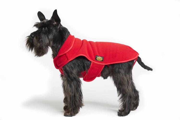 Fashion Dog Antipilling Fleece-Hundemantel Rot Grösse 30