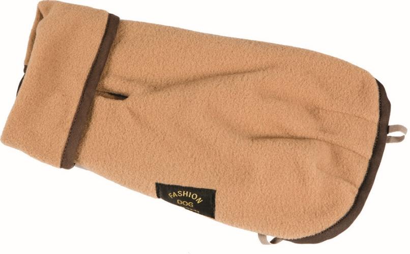 Fashion Dog Antipilling Fleece-Hundemantel Beige Grösse 33
