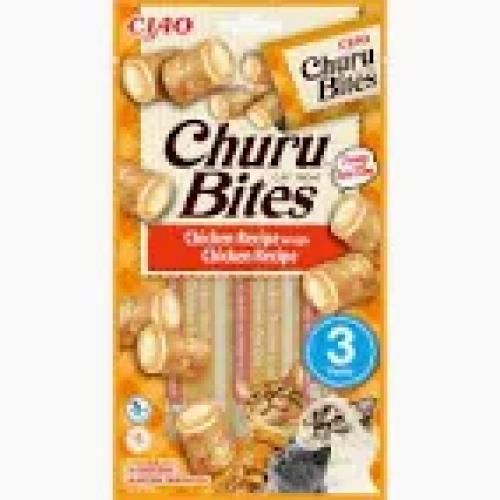 INABA Churu Bites Huhn Katzensnack mit cremiger Füllung 3 x 10 g