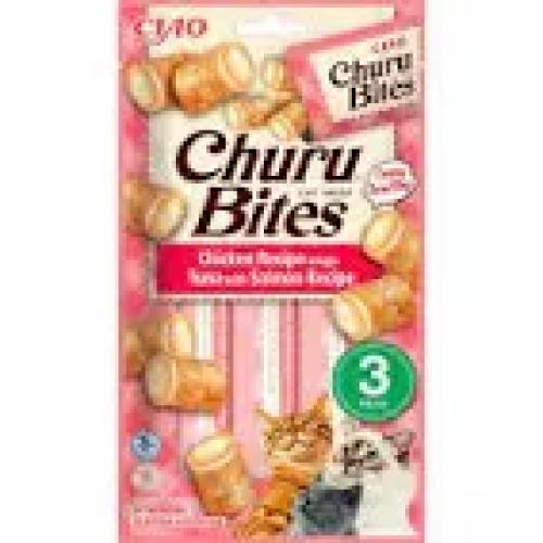 INABA Churu Bites Thunfisch, Lachs & Huhn Katzensnack 3 x 10 g
